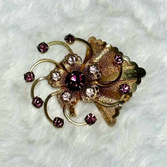 Four Vintage Glam Brooches - Picture 7 of 11